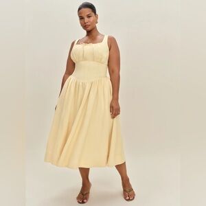 NWT Reformation Balia Linen Dress Size 14